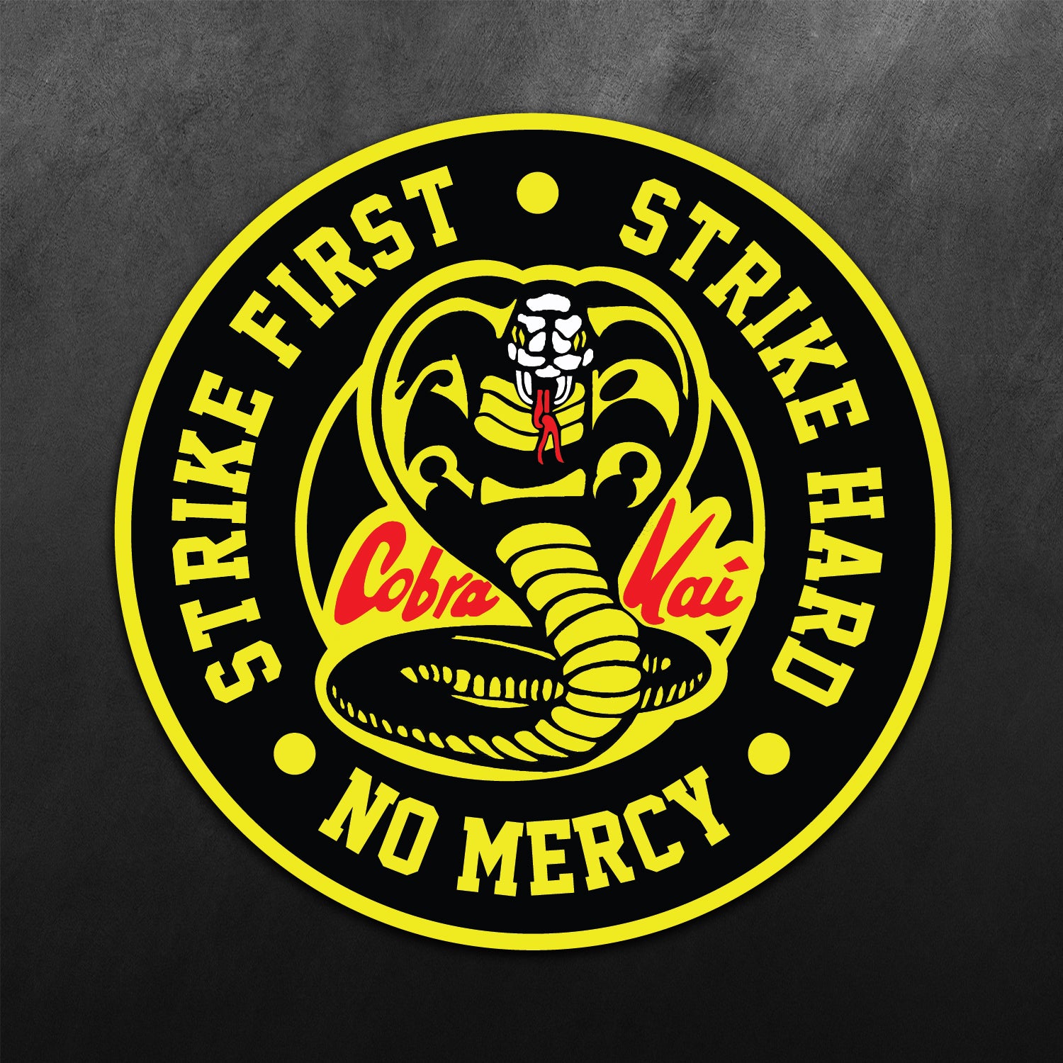 Cobra Kai Logo Karate Kid Vinyl Sticker 