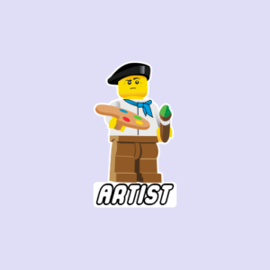 Artist Occupation Lego Sticker-0
