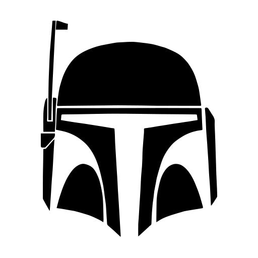 Boba Fett Mask Logo Star Wars Sticker-0