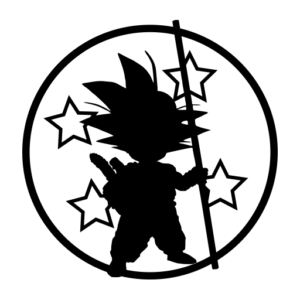 Goku Kid Guards 4 Stars Dragon Ball Z Sticker-0