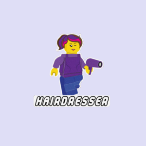 Hairdresser Occupation Lego Sticker-0