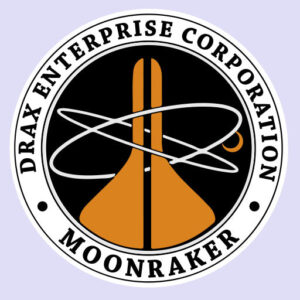 James Bond 007- Drax Enterprise Moonraker Sticker-0