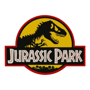 Jurassic Park Logo Sticker-0