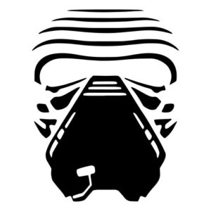 Kylo Ren Mask Logo Star Wars Sticker-0
