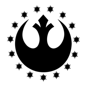 New Republic Logo Starwars Sticker-0