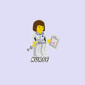 Nurse Occupation Lego Sticker -0