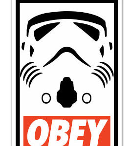 Obey Storm Trooper Starwars Sticker-0