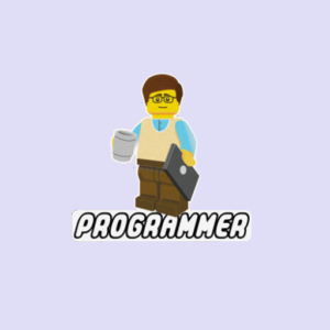 Programmer Occupation Lego Sticker-0