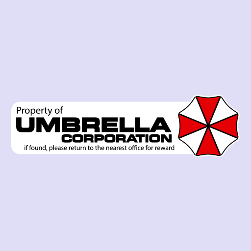 Umbrella Corporation Resident Evil Black Logo Sticker – Popahead