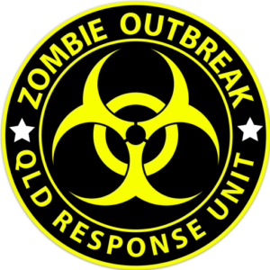 Zombie Outbreak QLD Response Unit Sticker-0