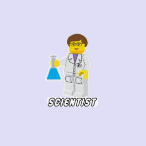 Scientist Occupation Lego Sticker-0