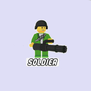 Soldier Occupation Lego Sticker -0