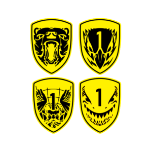 Medal of Honor Emblem Atlas Mako Grizzly Blackbird Stickers-0