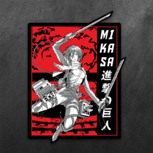 Mikasa Ackerman Attack on Titan Vinyl Decal Sticker