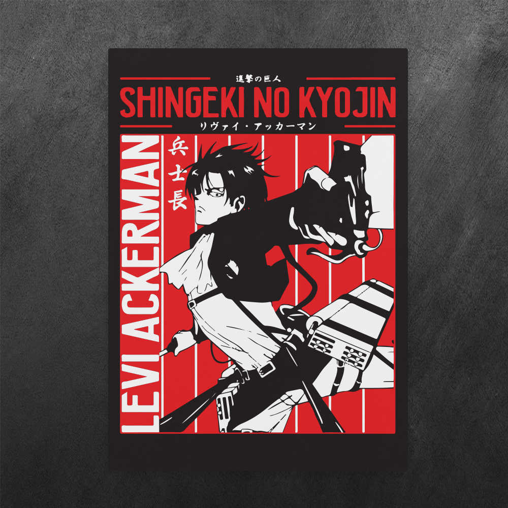 Shingeki No Kyojin Levi Ackerman Attack on Titan Vinyl Decal Sticker