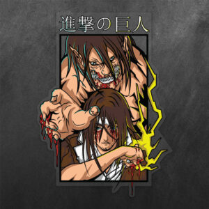 Eren Yeager Titan Attack on Titan Vinyl Decal Sticker