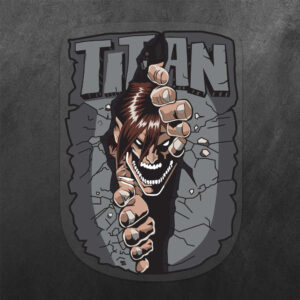 Eren Yeager Titan Wall Attack on Titan Vinyl Decal Sticker