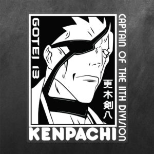 Kenpachi Zaraki Attack on Titan Vinyl Decal Sticker