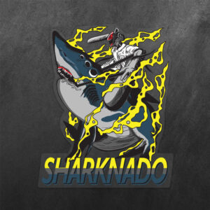 Sharknado Chainsaw Man Vinyl Decal Sticker