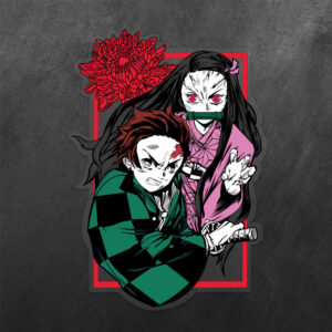 Tanjiro Nezuko Kamado Demon Slayer Vinyl Decal Sticker