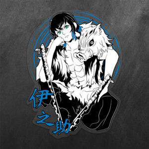 Inosuke Hashibira Demon Slayer Vinyl Decal Sticker
