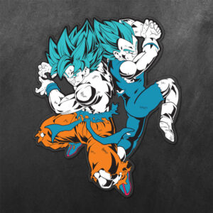Son Goku and Vegeta Dragon Ball Vinyl Decal Sticker