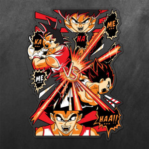 Goku vs Vegeta Dragon Ball Vinyl Decal Sticker