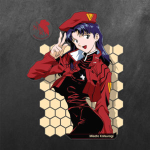 Misato Katsuragi Evangelion Vinyl Decal Sticker
