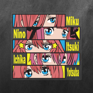 The Quintessential Quintuplets GNH Vinyl Decal Sticker