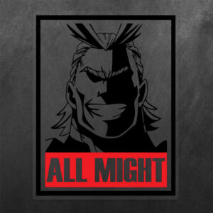 All Might My Hero Academia Vinyl Decal Sticker