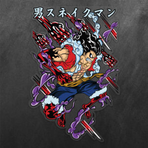 Monkey D. Luffy Gear 4 One Piece Vinyl Decal Sticker