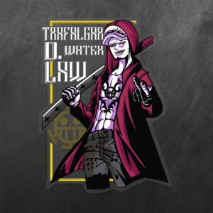 Trafalgar D. Water Law One Piece Vinyl Decal Sticker