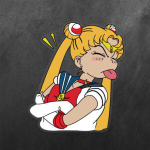 Sailor Moon Tongue Vinyl Decal Sticker