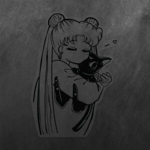 Sailor Moon Luna Vinyl Decal Sticker