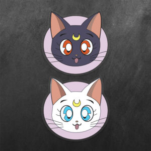 Luna Artemis Neko Sailor Moon Vinyl Decal Sticker