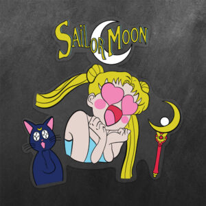 Love Sailor Moon Vinyl Decal Sticker