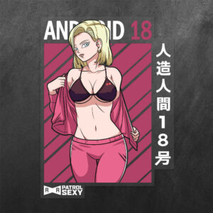 Android 18 Waifu Vinyl Decal Sticker