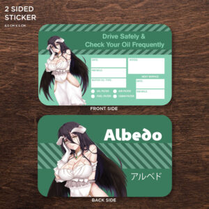 Albedo Double Sided Drive Safely & Check Oil Frequently Vinyl Decal Sticker