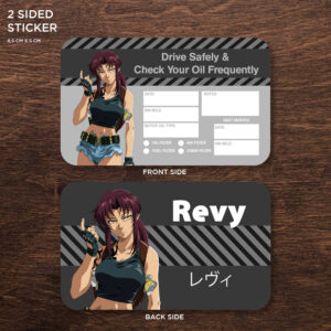 Revy Double Sided Drive Safely & Check Oil Frequently Vinyl Decal Sticker