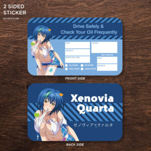 Xenovia Quarta Double Sided Drive Safely & Check Oil Frequently Vinyl Decal Sticker