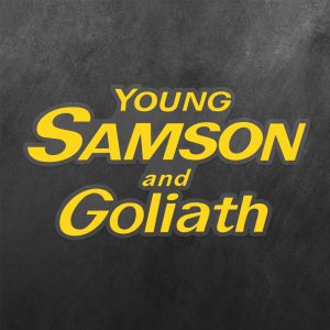 Young Samson and Goliath Vinyl Decal Sticker