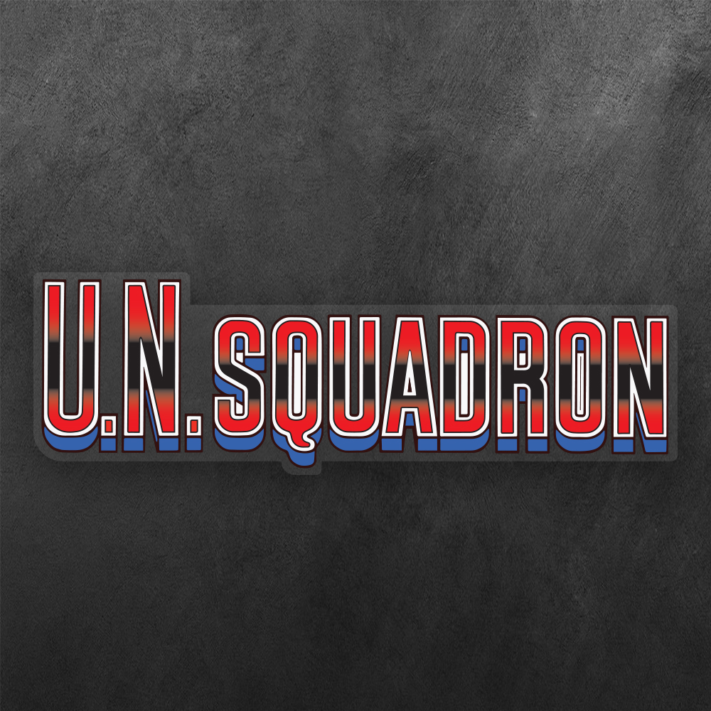 U.N. Squadron Vinyl Decal Sticker
